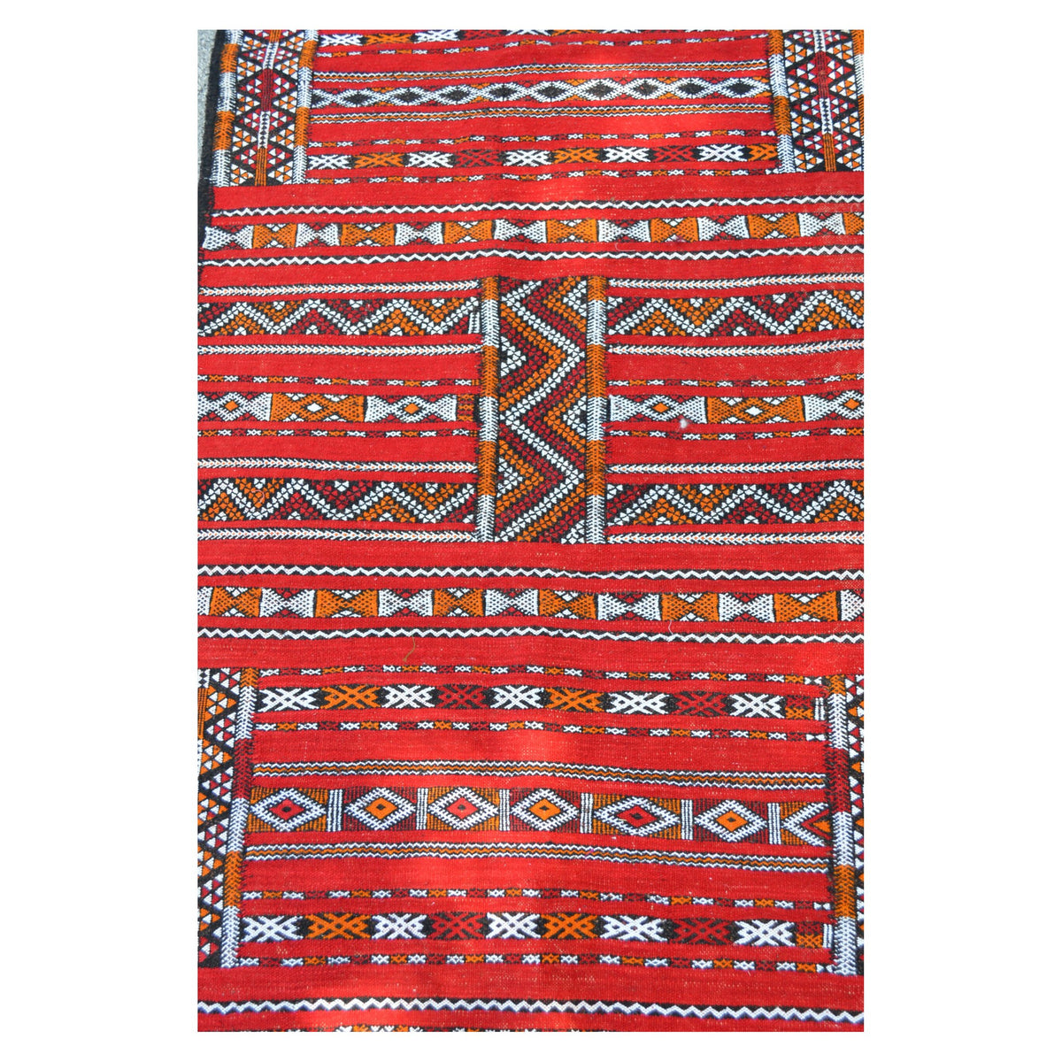 Qawtar Handmade Moroccan Rug Red Large
