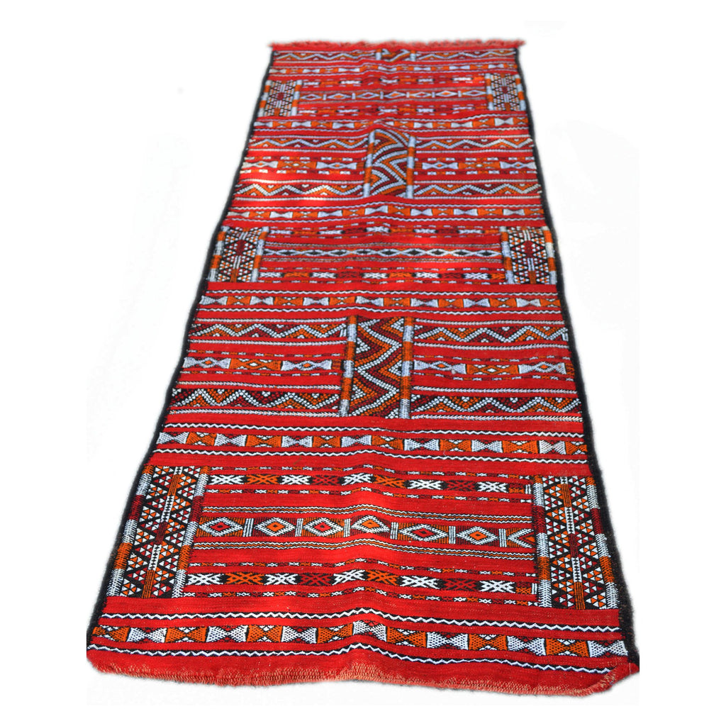 Qawtar Handmade Moroccan Rug Red Large