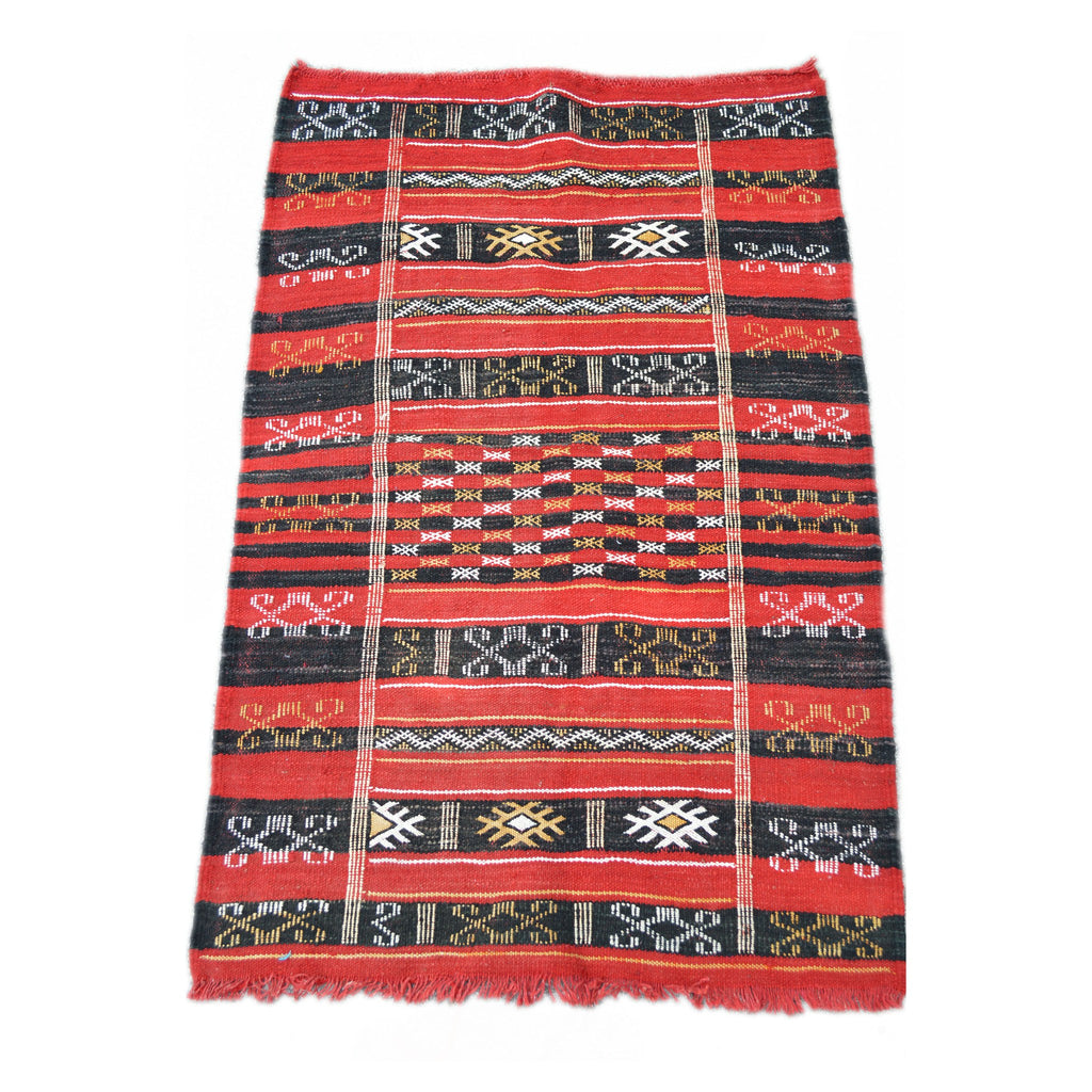 Ali Handmade Moroccan Rug Red Medium