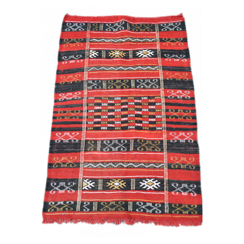 Ali Handmade Moroccan Rug Red Medium
