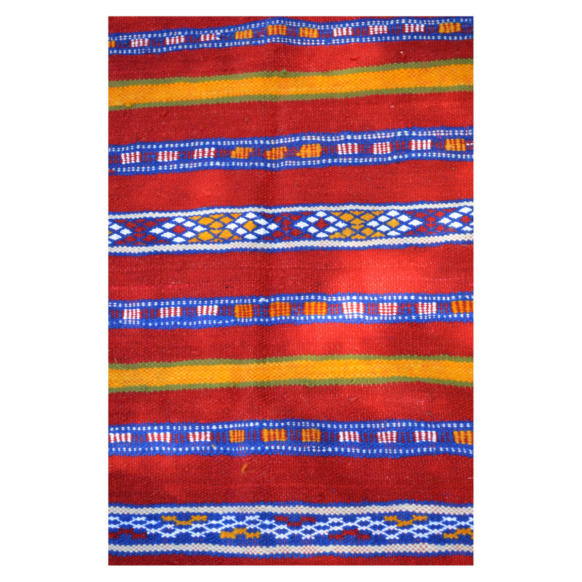 Ulayla Handmade Moroccan Rug Red Medium