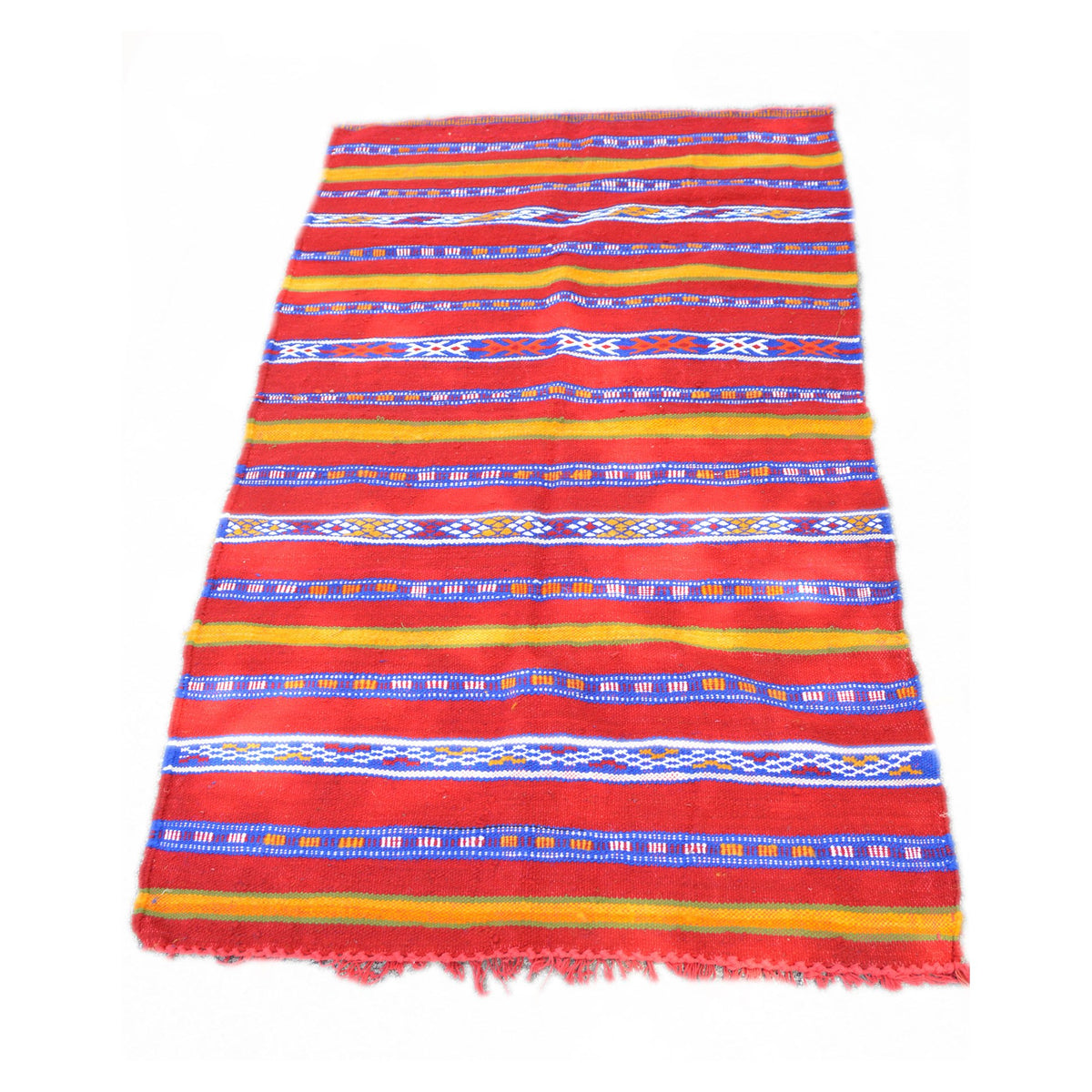 Ulayla Handmade Moroccan Rug Red Medium
