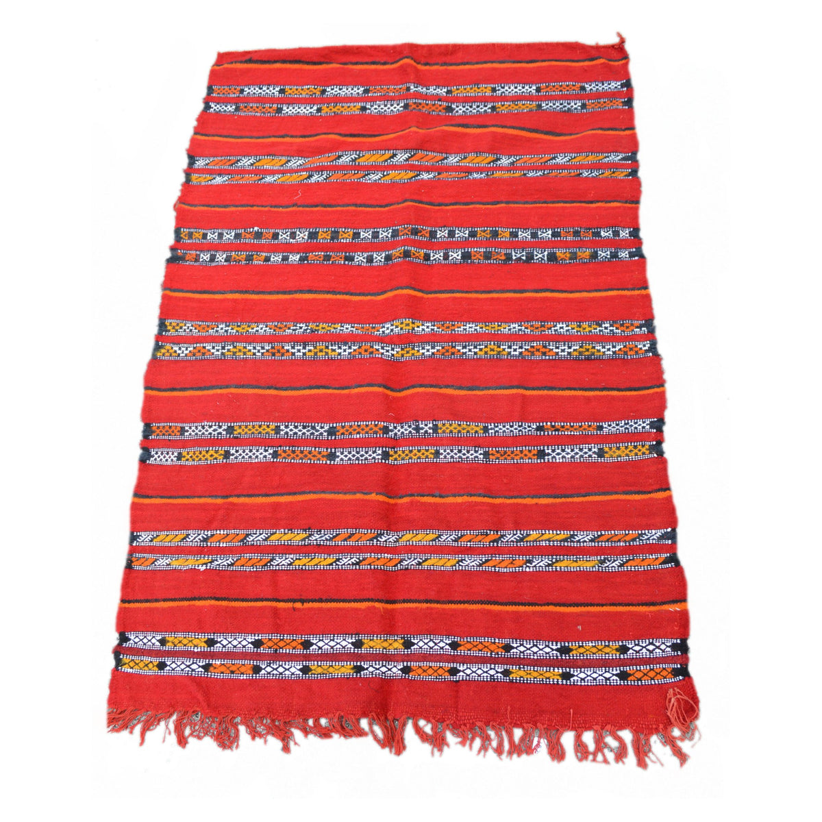Handmade Moroccan Rug Red Medium