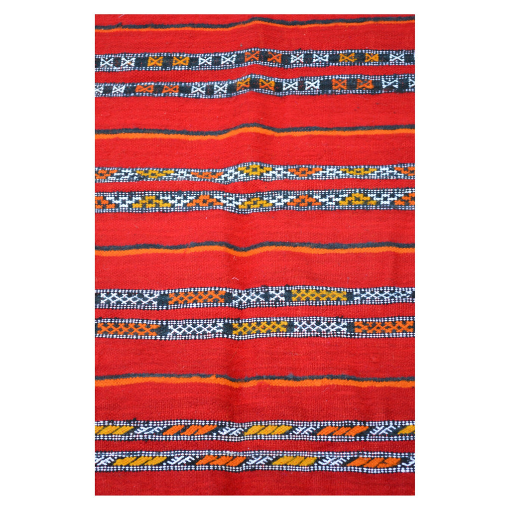 Handmade Moroccan Rug Red Medium