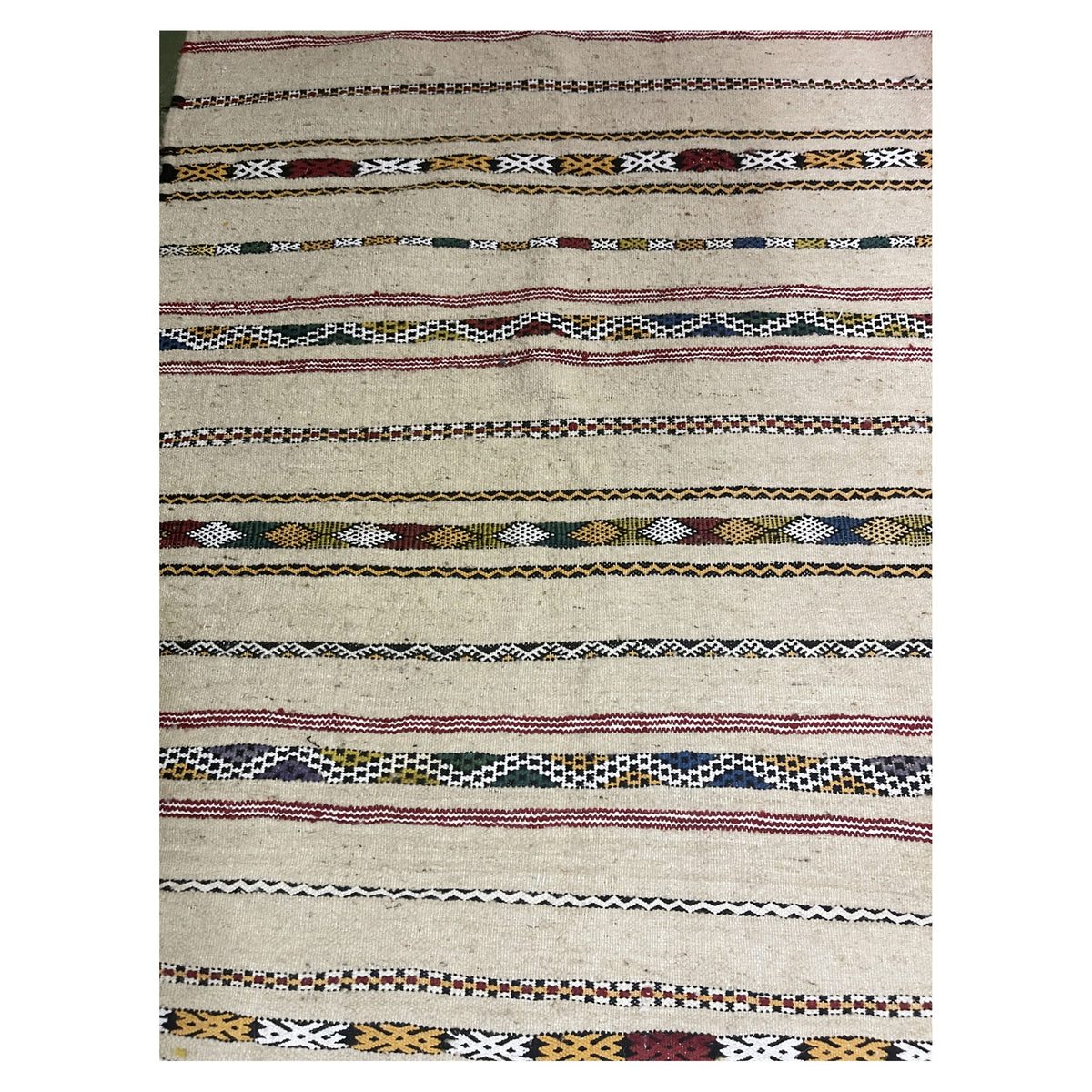Sara Handmade Moroccan Rug White Medium