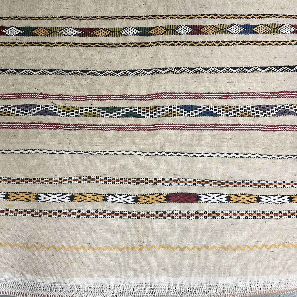 Sara Handmade Moroccan Rug White Medium