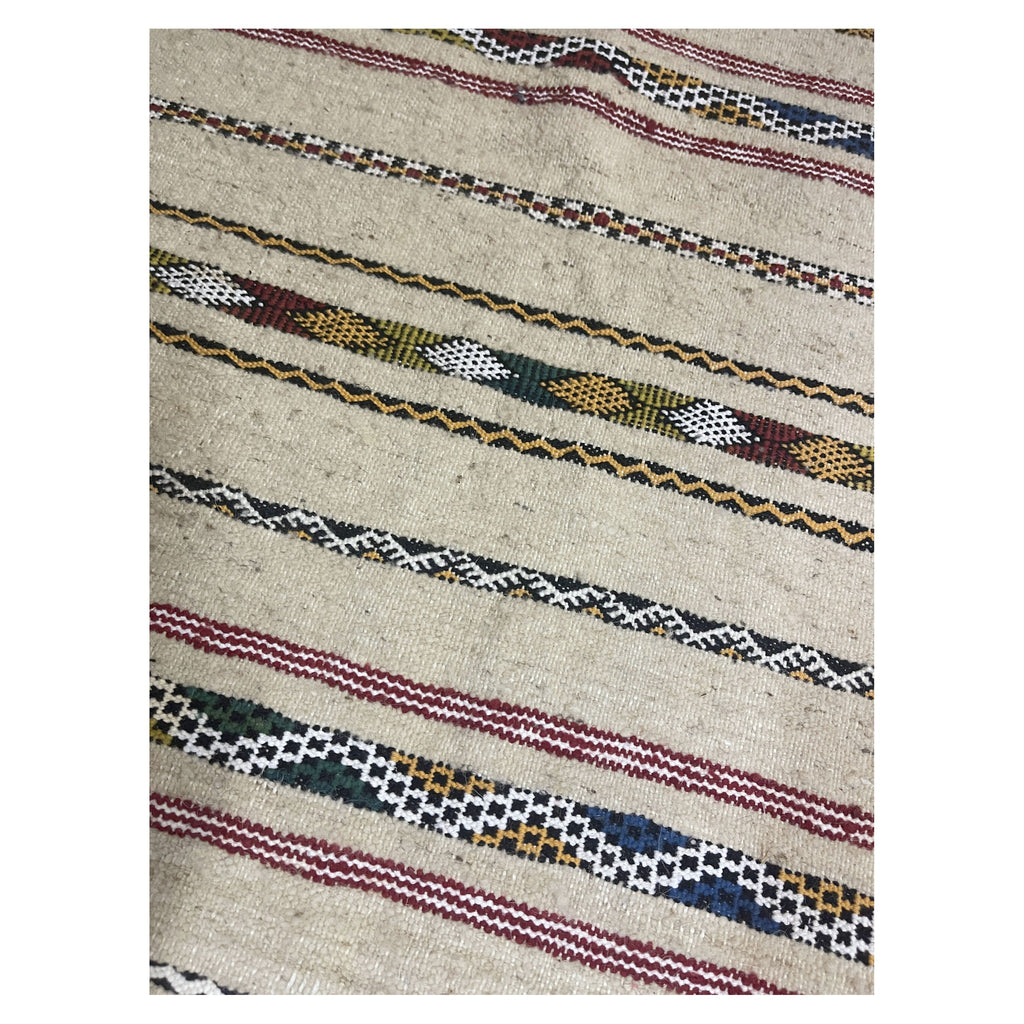 Sara Handmade Moroccan Rug White Medium