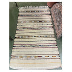 Sara Handmade Moroccan Rug White Medium