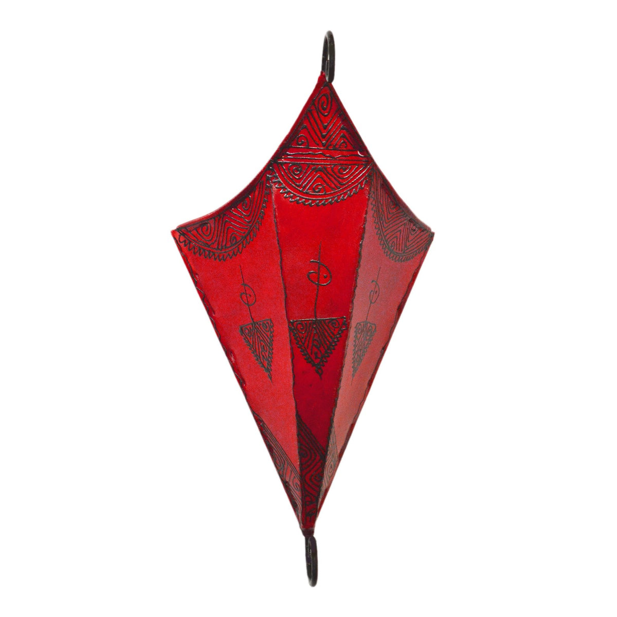 Sconce Handmade Leather Henna - Red