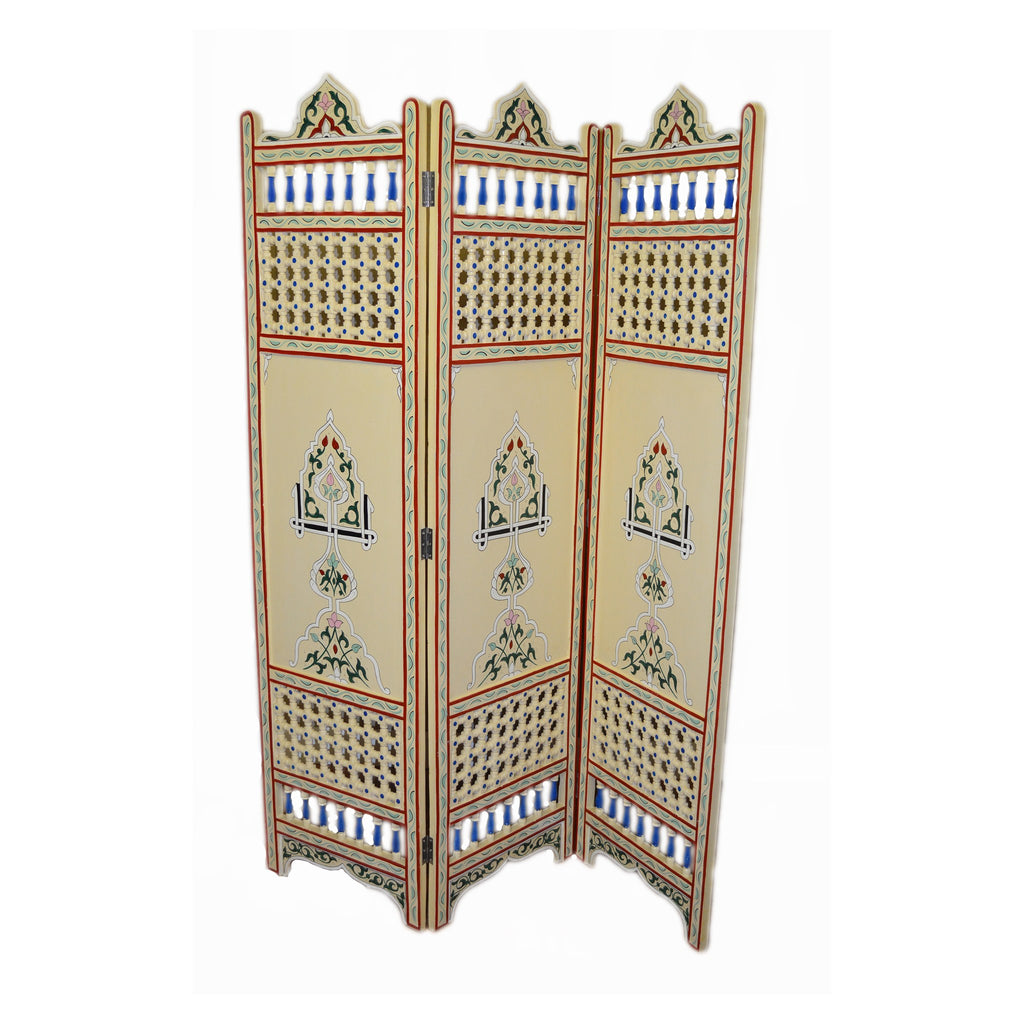Beige Handmade Moorish Room Divider