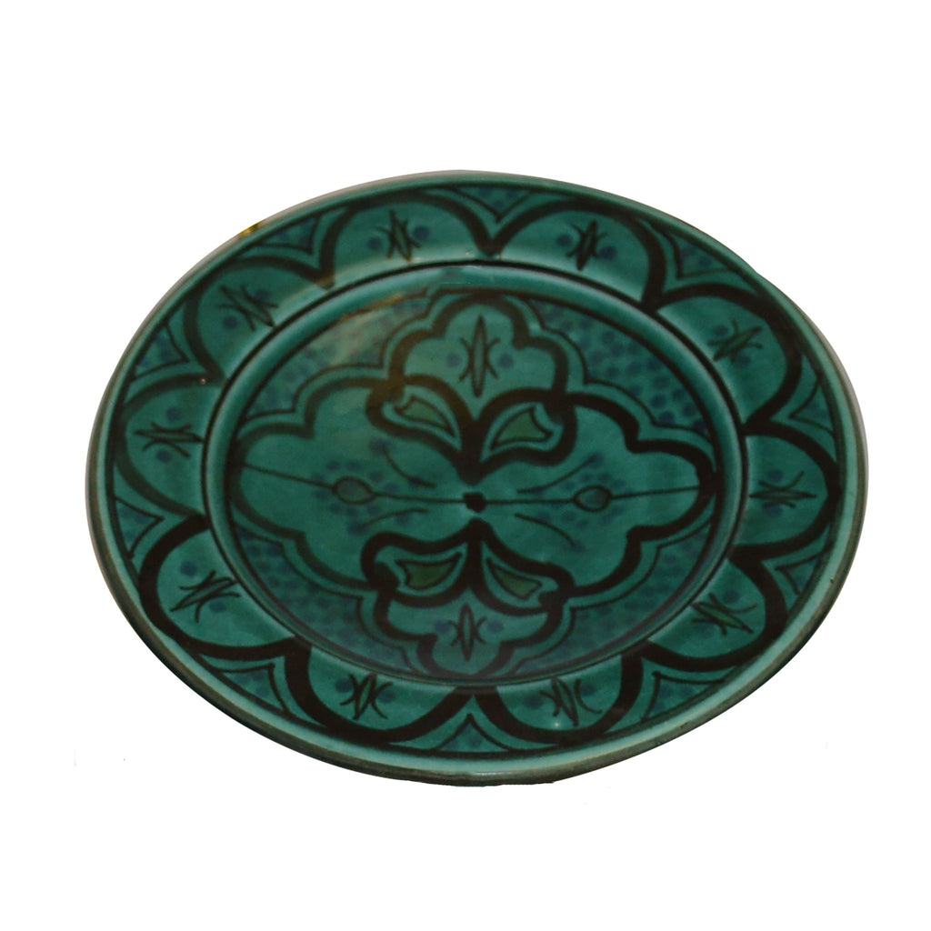 Safi Appetizer Serving Set Of Four Plates - Aqua