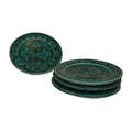 Safi Appetizer Serving Set Of Four Plates - Aqua