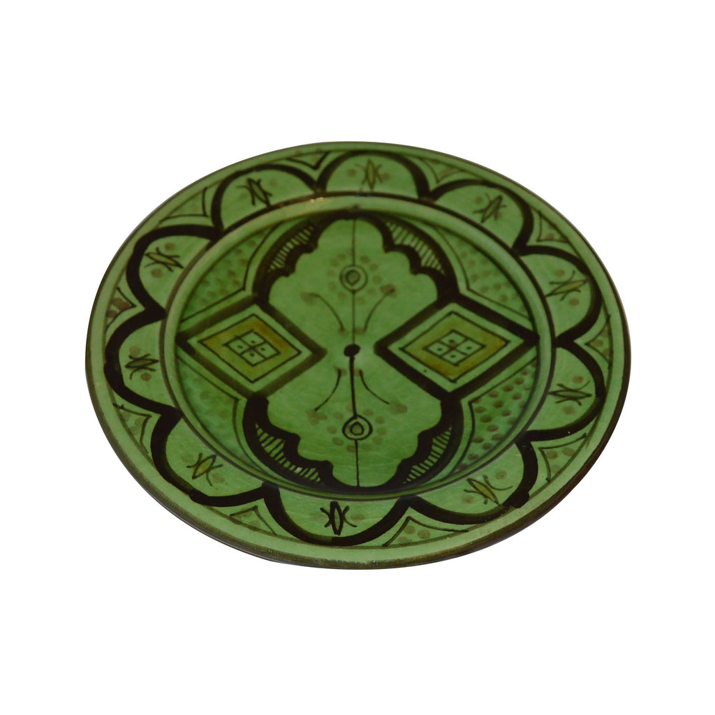 Safi Appetizer Serving Set Of Four Plates - Green
