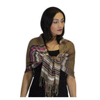 Rahma Shawl Silk Brown