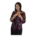 Rahma Shawl Silk Burgundy