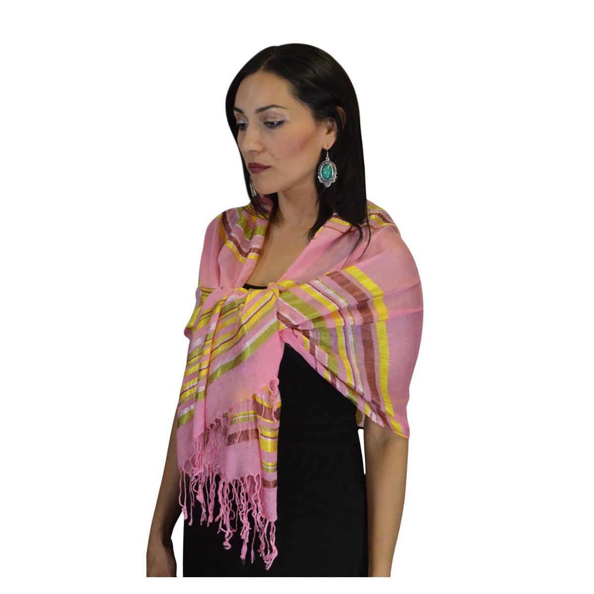 Rahma Shawl Silk Pink
