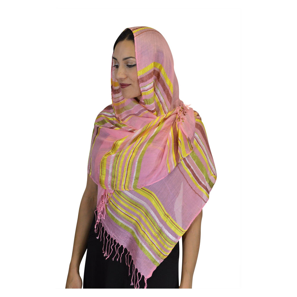 Rahma Shawl Silk Pink