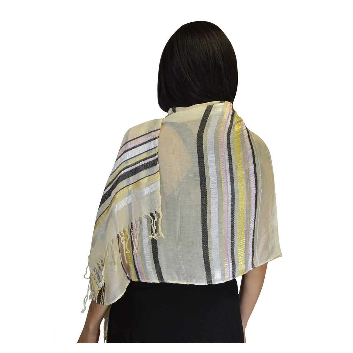 Rahma Shawl Silk Beige