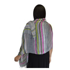 Rahma Shawl Silk Gray
