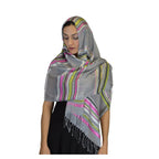 Rahma Shawl Silk Gray