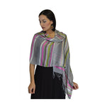 Rahma Shawl Silk Gray