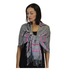 Rahma Shawl Silk Gray