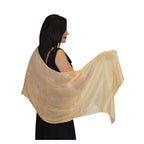 Fasia Silk Shawl - Coral