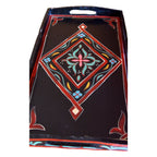 Handmade Moroccan Wood Tray - Black