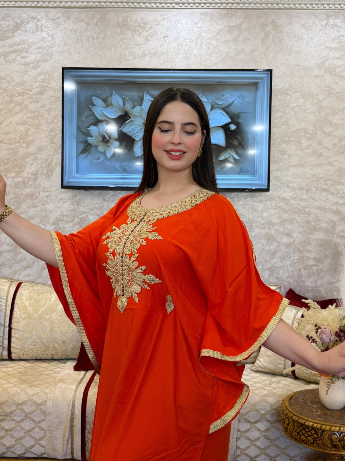 Amina Caftan - Orange