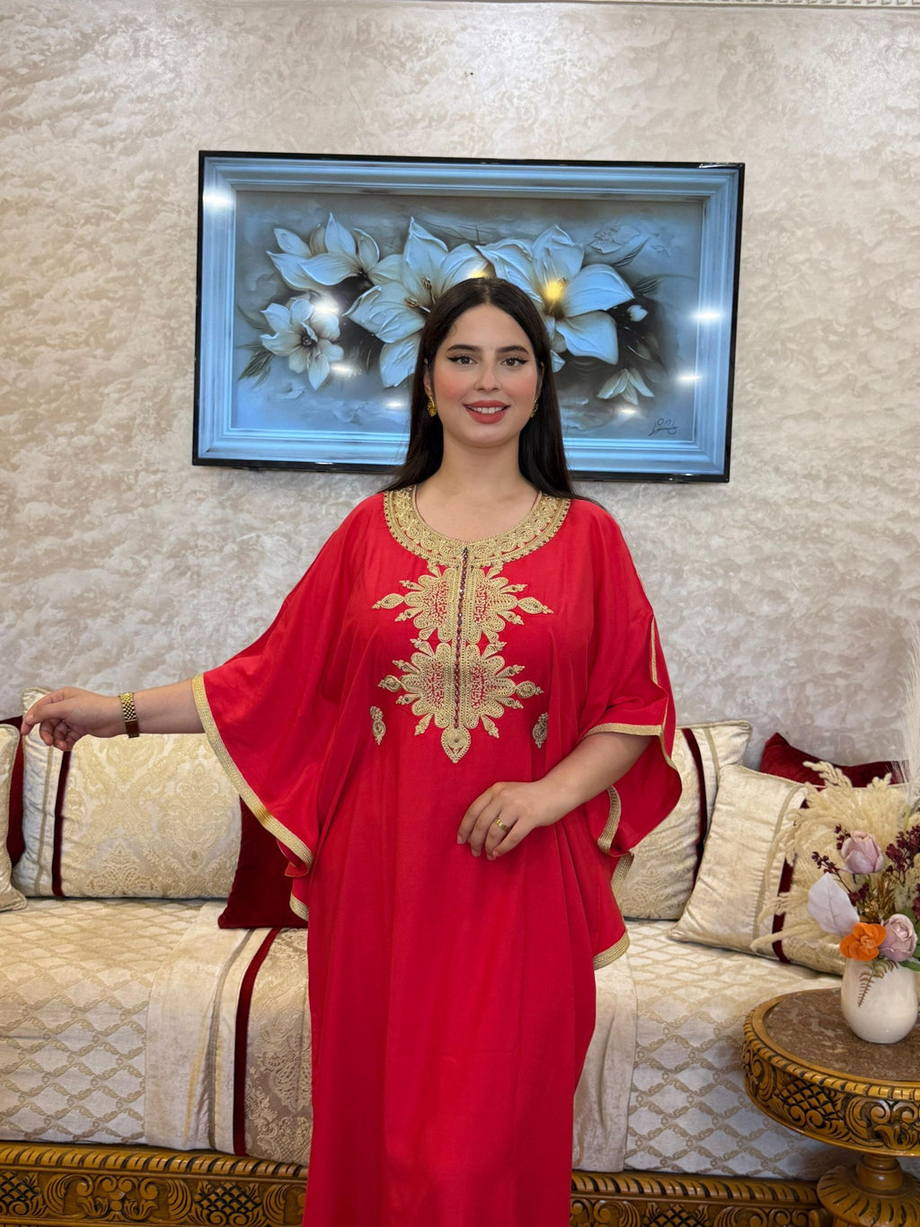 Amina Caftan - Red