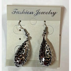 Bell Openwork Drop Earrings Silver