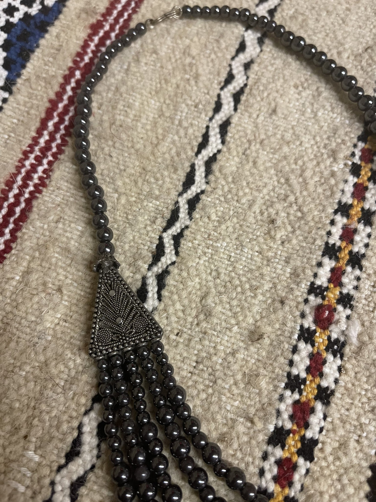 Berber Black Beaded Necklace