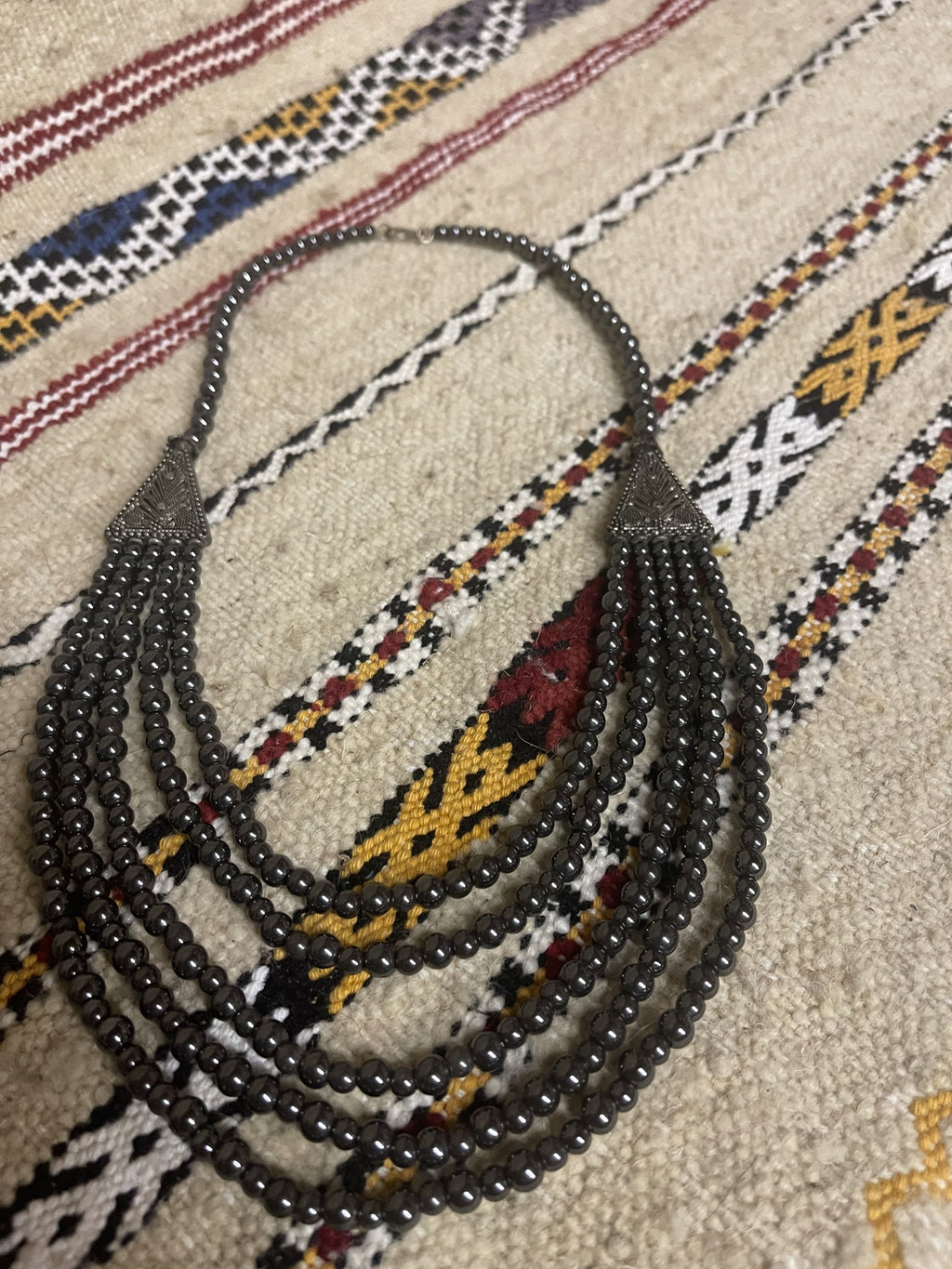 Berber Black Beaded Necklace