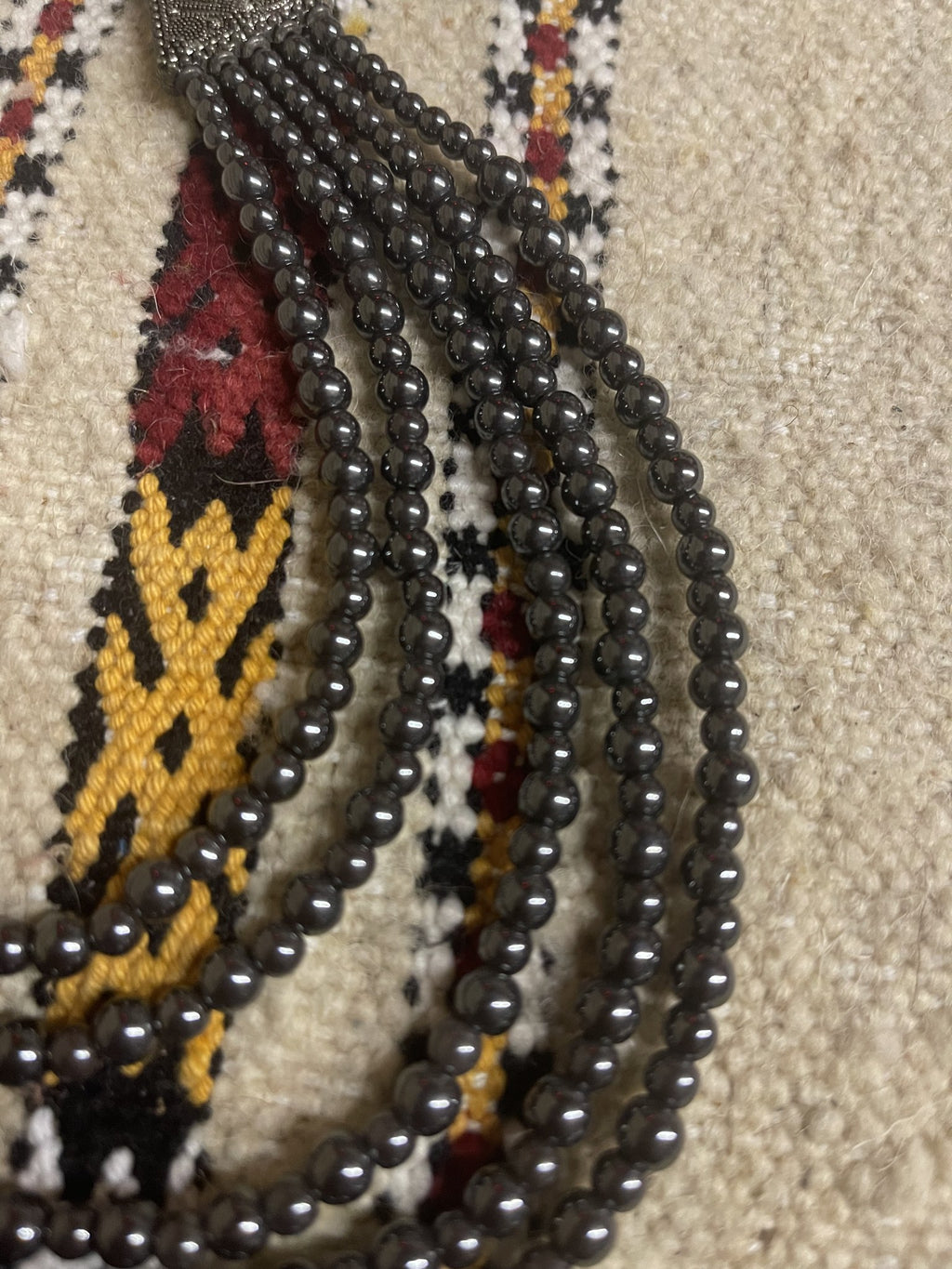Berber Black Beaded Necklace
