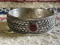 Berber Braided Bangle Red