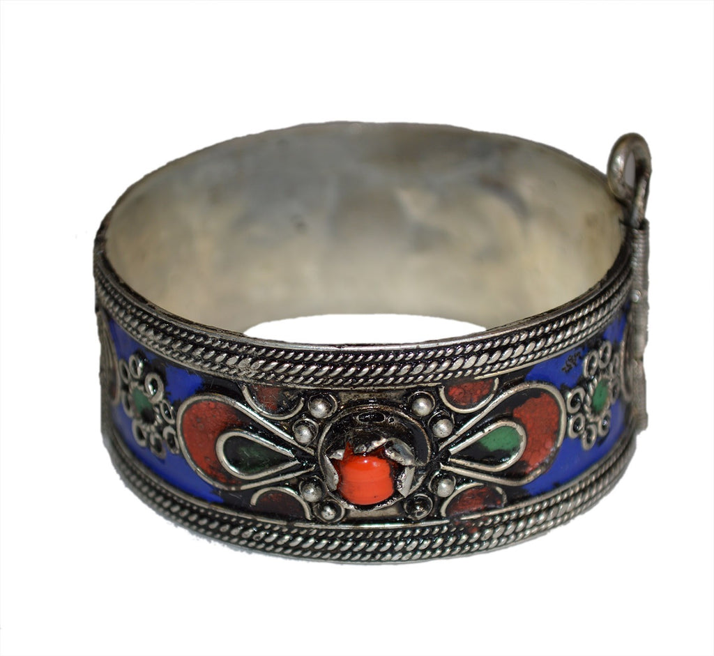Berber Cuff Bangle Blue Butterfly
