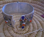 Berber Cuff Bangle Blue Cross