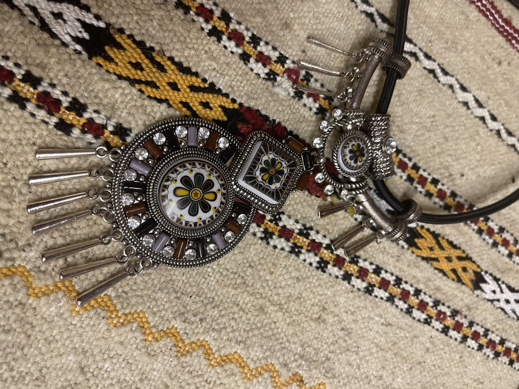 Berber Medallion Cord Necklace
