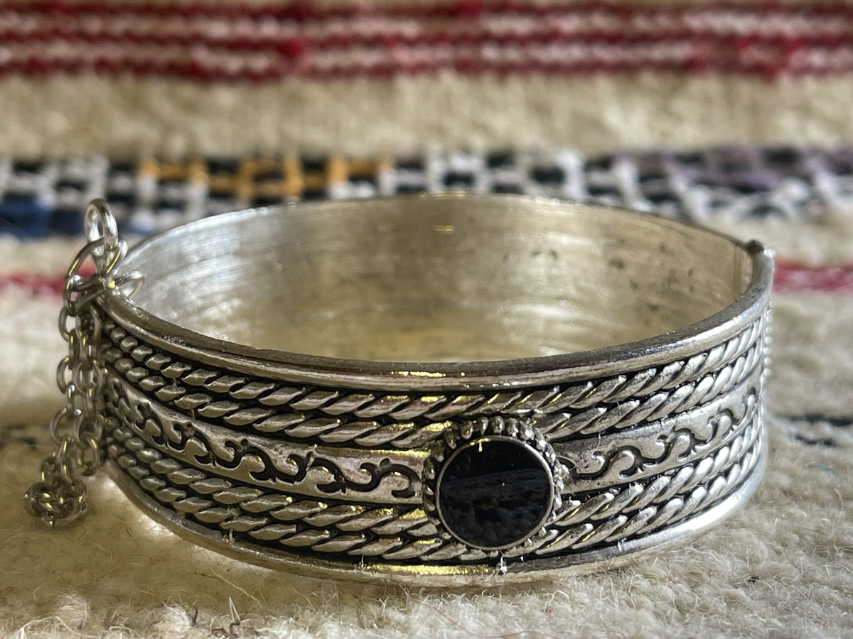 Berber Rope Bangle Black