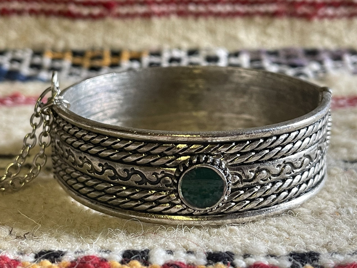 Berber Rope Bangle Green
