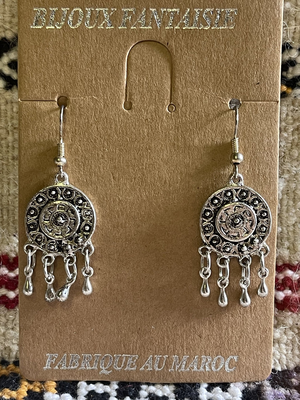 Berber Round Filigree Dangle Earrings