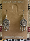 Berber Round Filigree Dangle Earrings