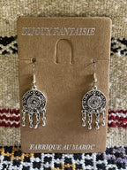 Berber Round Filigree Dangle Earrings