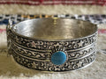 Berber Stars and Moons Bangle Turquoise