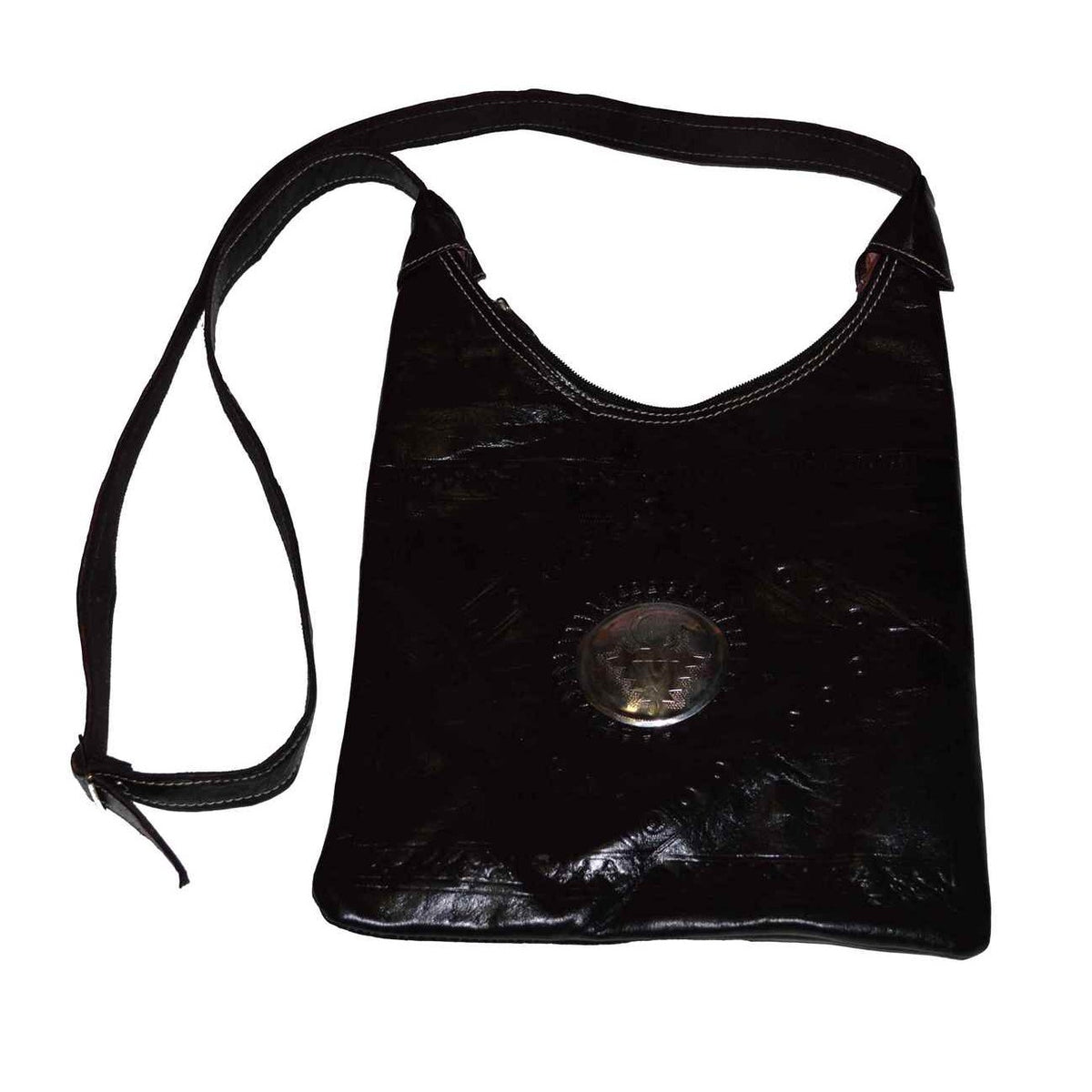 Large Leather Bag - Black