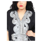 Maria Moroccan Woman Casual Kaftan - Black