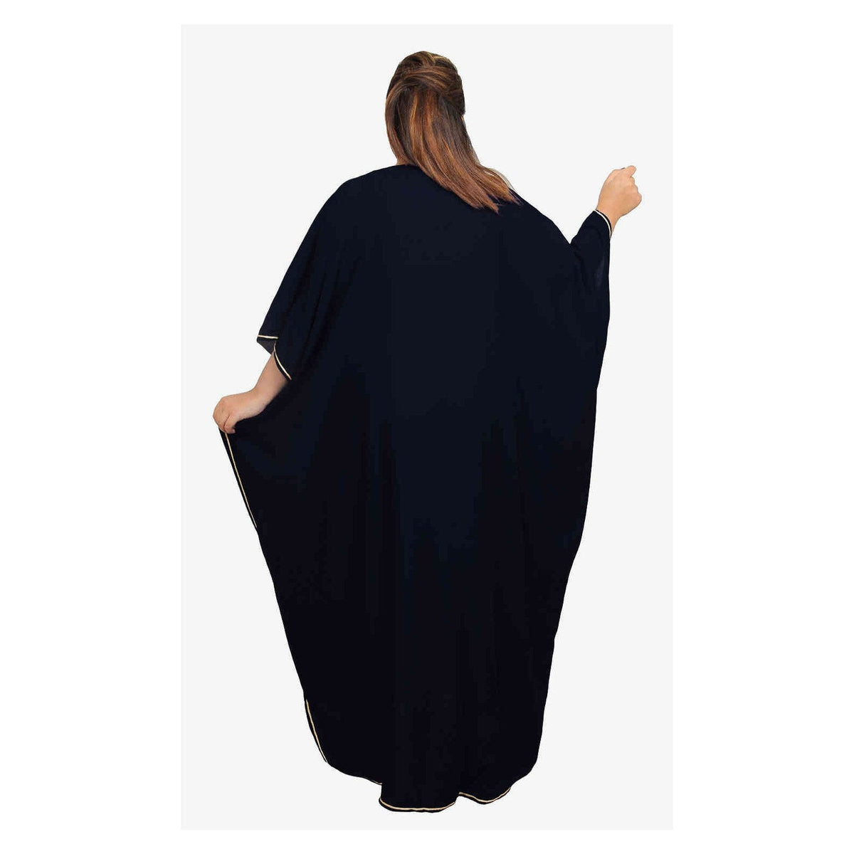 Rolla Plus Size Moroccan Woman Casual Kaftan - Black
