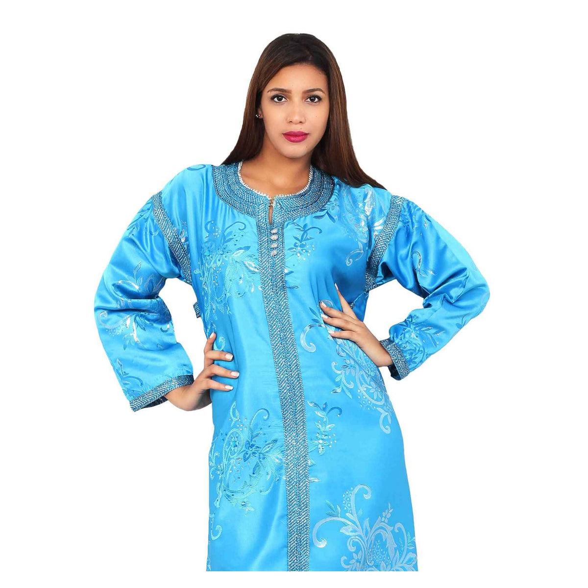 Bouchra Caftan Light Blue -0