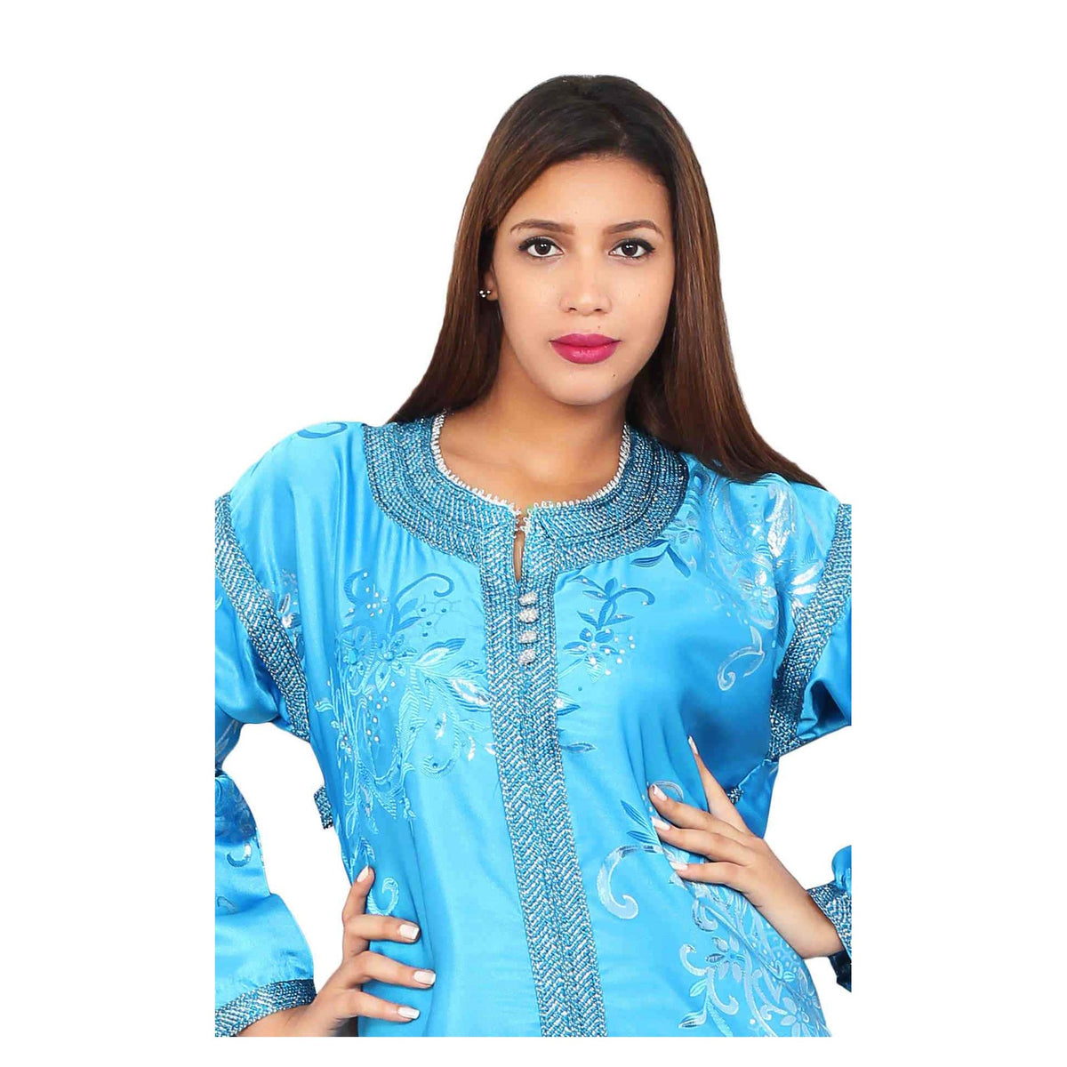 Bouchra Caftan Light Blue -3291