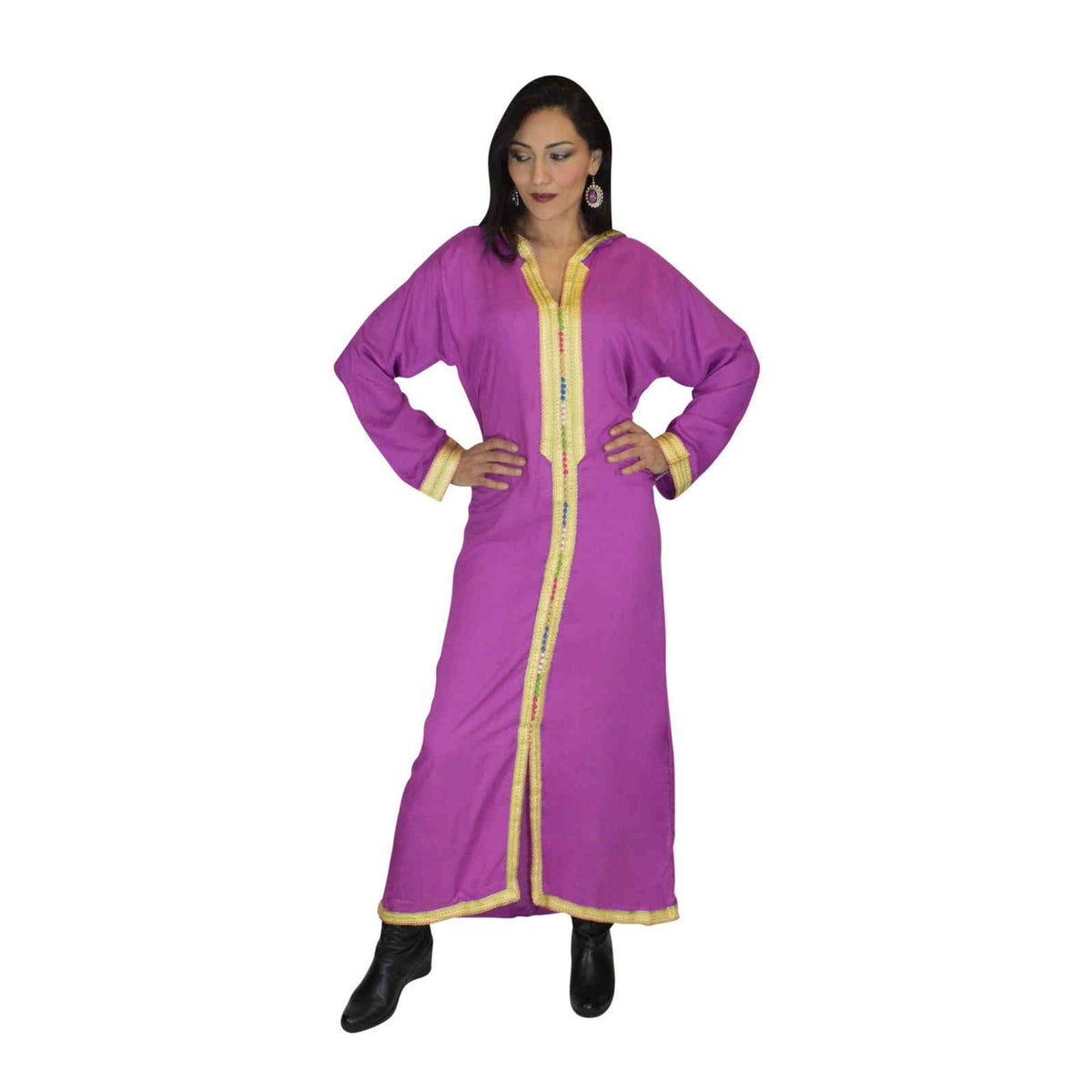 Moroccan Women Sara Djellaba - Fuchsia